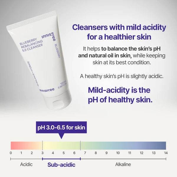 Blueberry Rebalancing 5.5 Cleanser - K-beauty glow