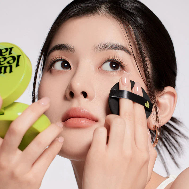 Satin Wear Healthy-Green Cushion