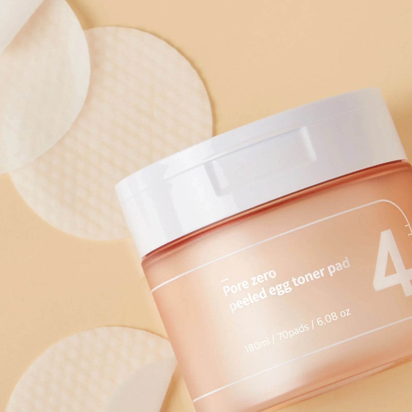 No.4 Pore Zero Peeled Egg Toner Pad - K-beauty glow