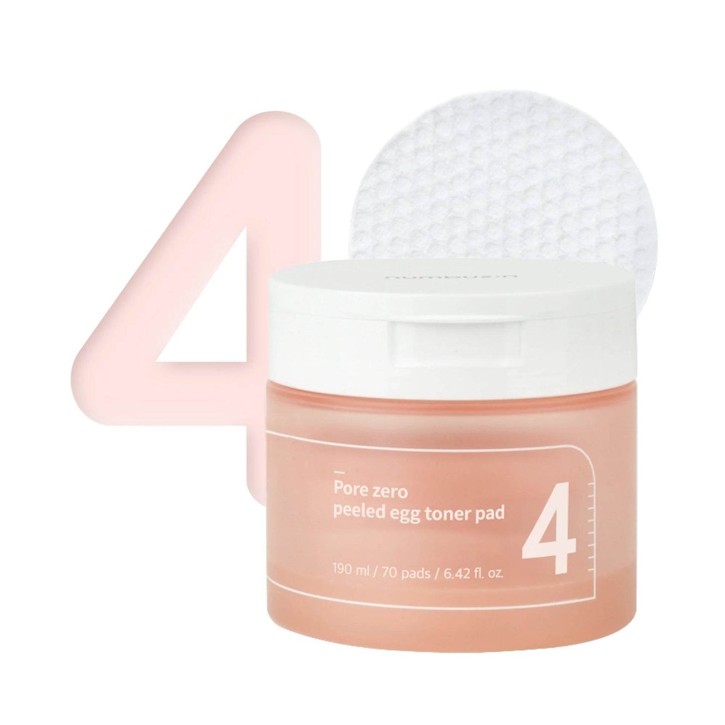 No.4 Pore Zero Peeled Egg Toner Pad - K-beauty glow