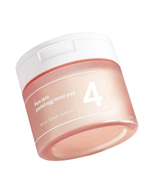 No.4 Pore Zero Peeled Egg Toner Pad - K-beauty glow