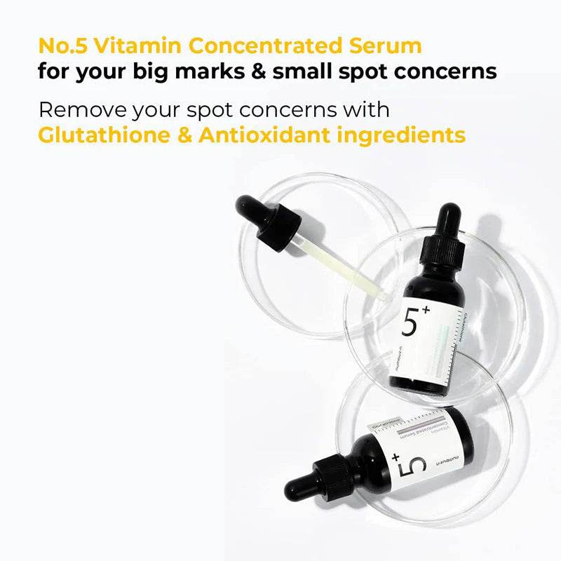 Numbuzin No.5+ Vitamin Concentrated Serum - K-beauty glow