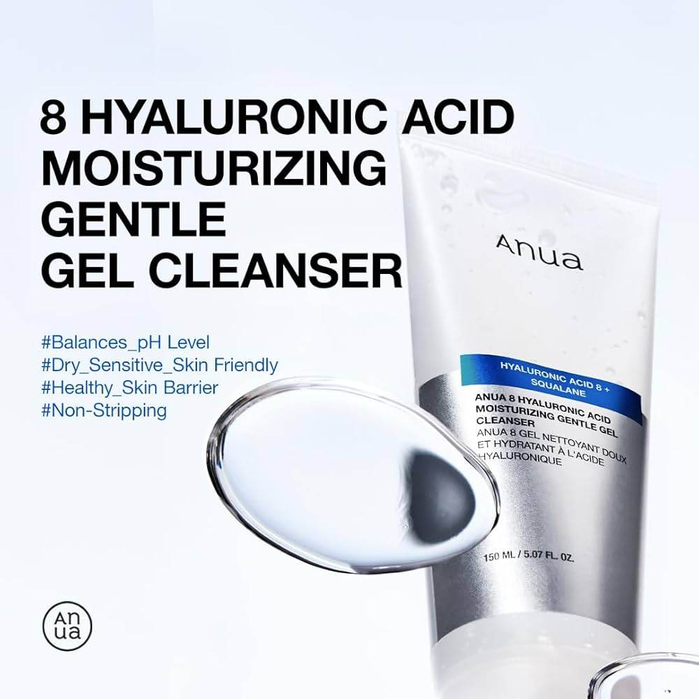 8 Hyaluronic Acid Moisturizing Gentle Gel Cleanser - K-beauty glow