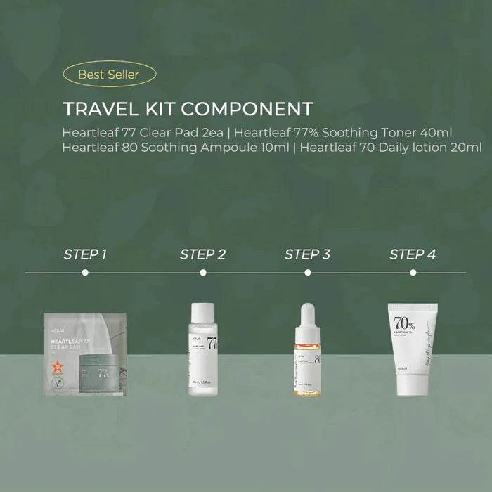 Heartleaf Soothing Trial Kit - K-beauty glow