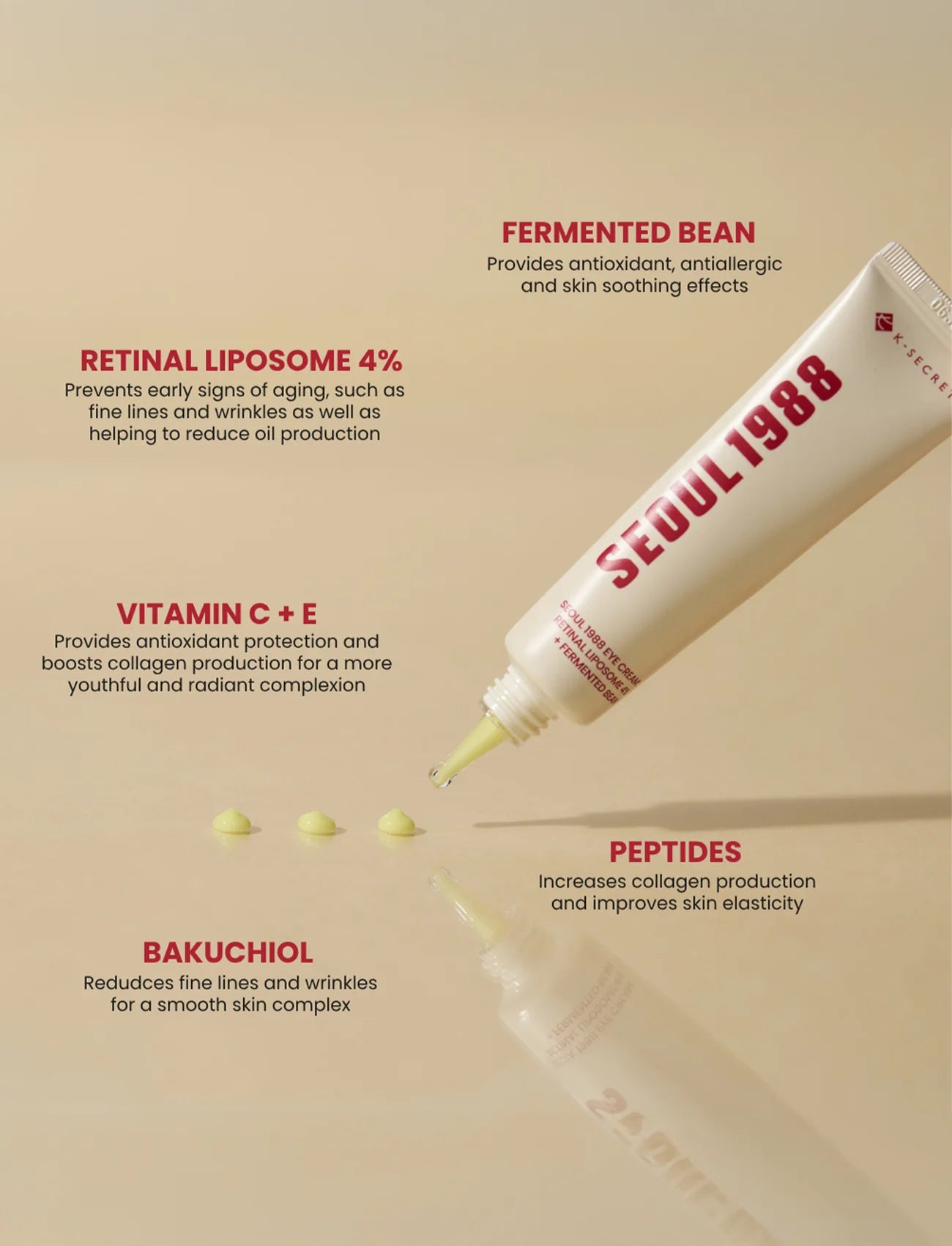 Retinale Liposomen 4% + Gefermenteerde Bonen Oogcrème