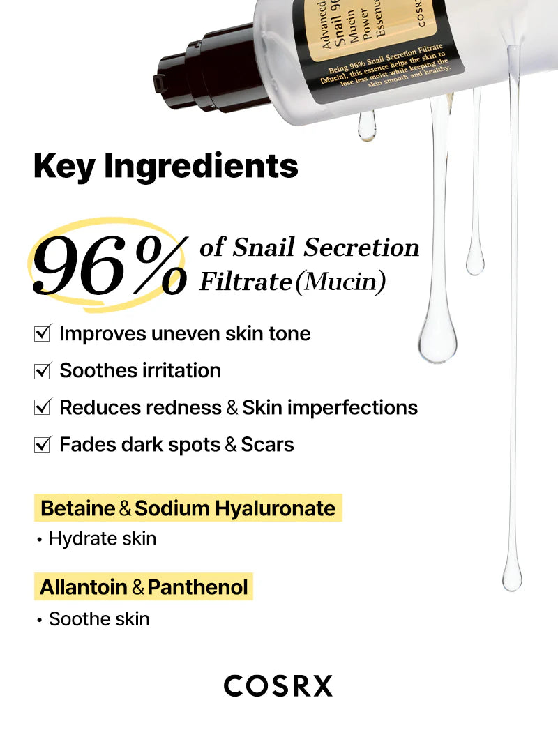 Geavanceerde Snail96 Mucine Power Essence