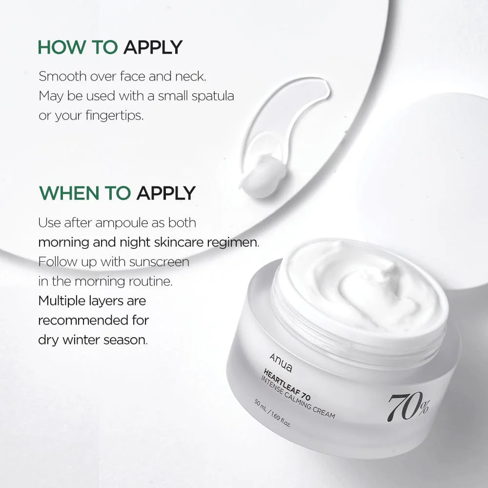 Heartleaf 70% Intense Kalmerende Crème