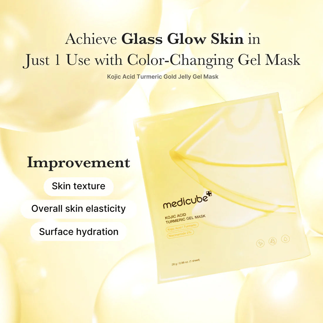 Kojiczuur Kurkuma Gouden Jelly Gel Masker