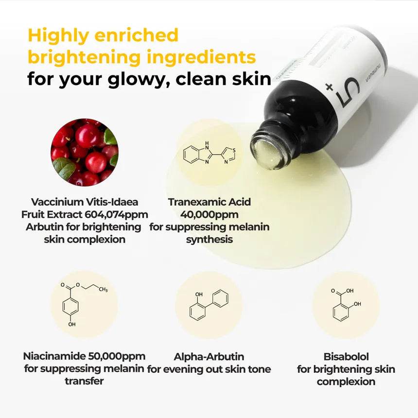 Numbuzin No.5+ Vitamin Concentrated Serum - K-beauty glow