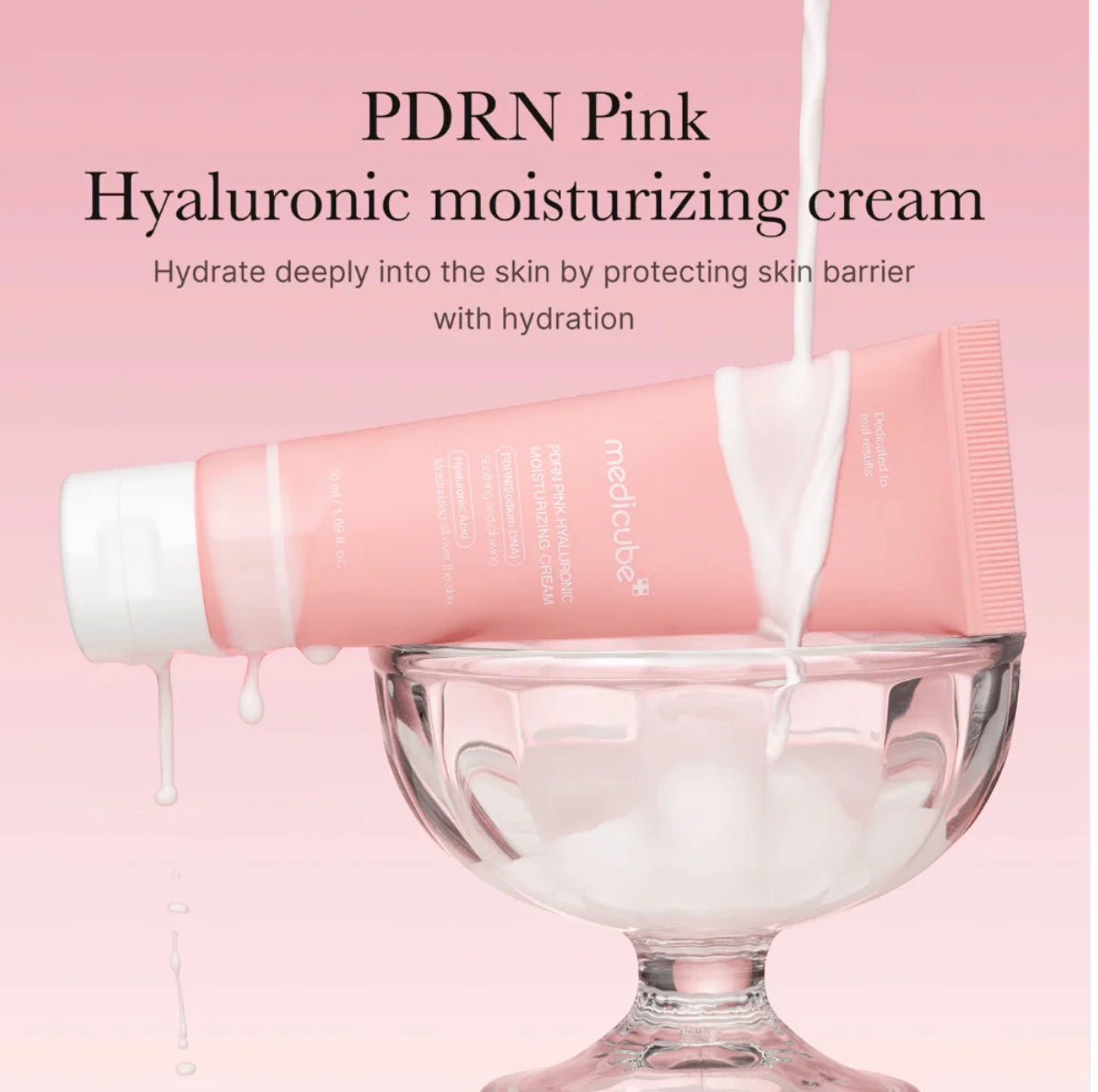 PDRN Roze Hyaluronzuur Hydraterende Crème 50ml