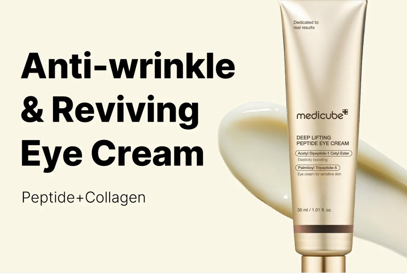 Diep liftende peptide oogcrème