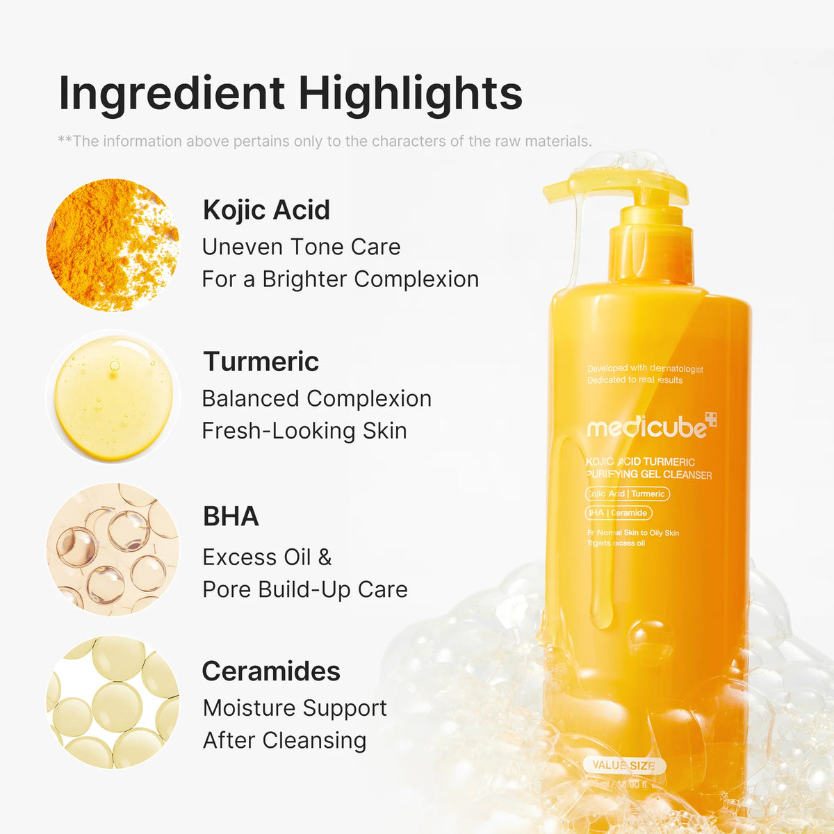 Kojic Acid Turmeric Purifying Gel Cleanser Value Size