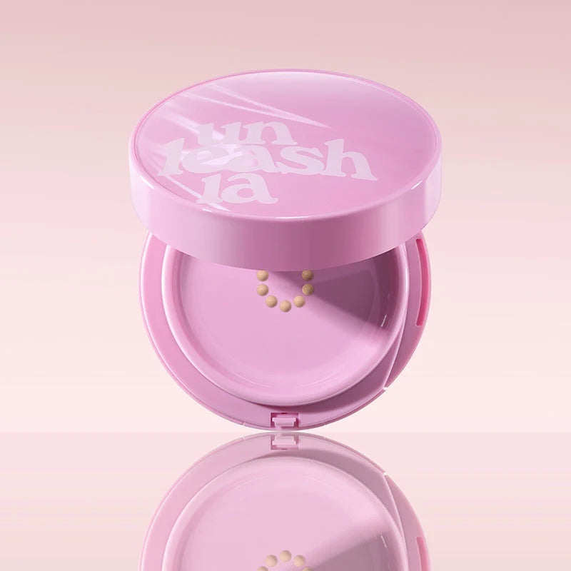 Roze kussen van glas niet aanraken