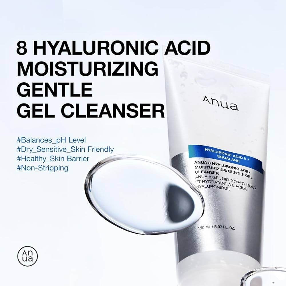 8 Hyaluronic Acid Moisturizing Gentle Gel Cleanser - K-beauty glow