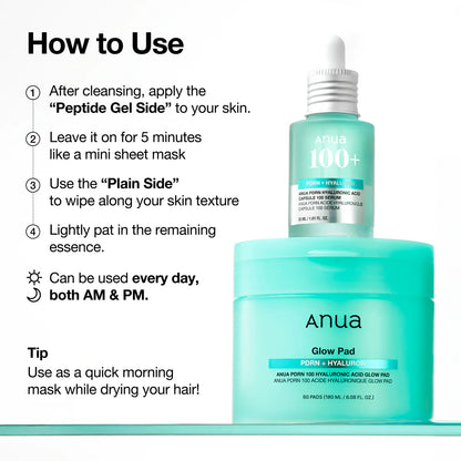 PDRN 100 Hyaluronic Acid Glow Pad