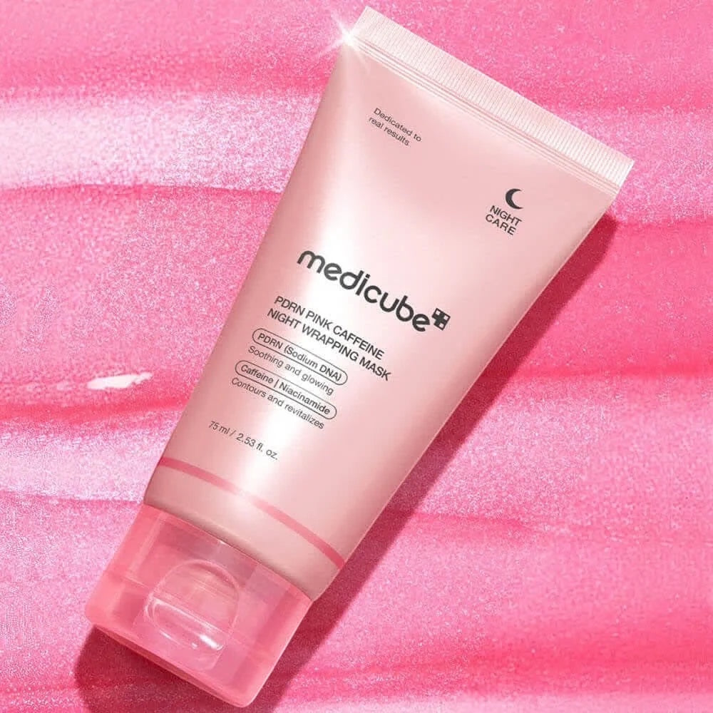 Pink Caffeine Night Wrapping Mask