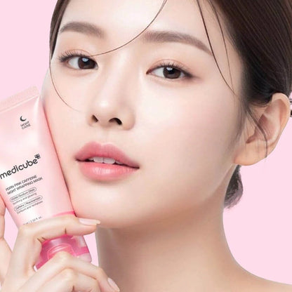 Pink Caffeine Night Wrapping Mask