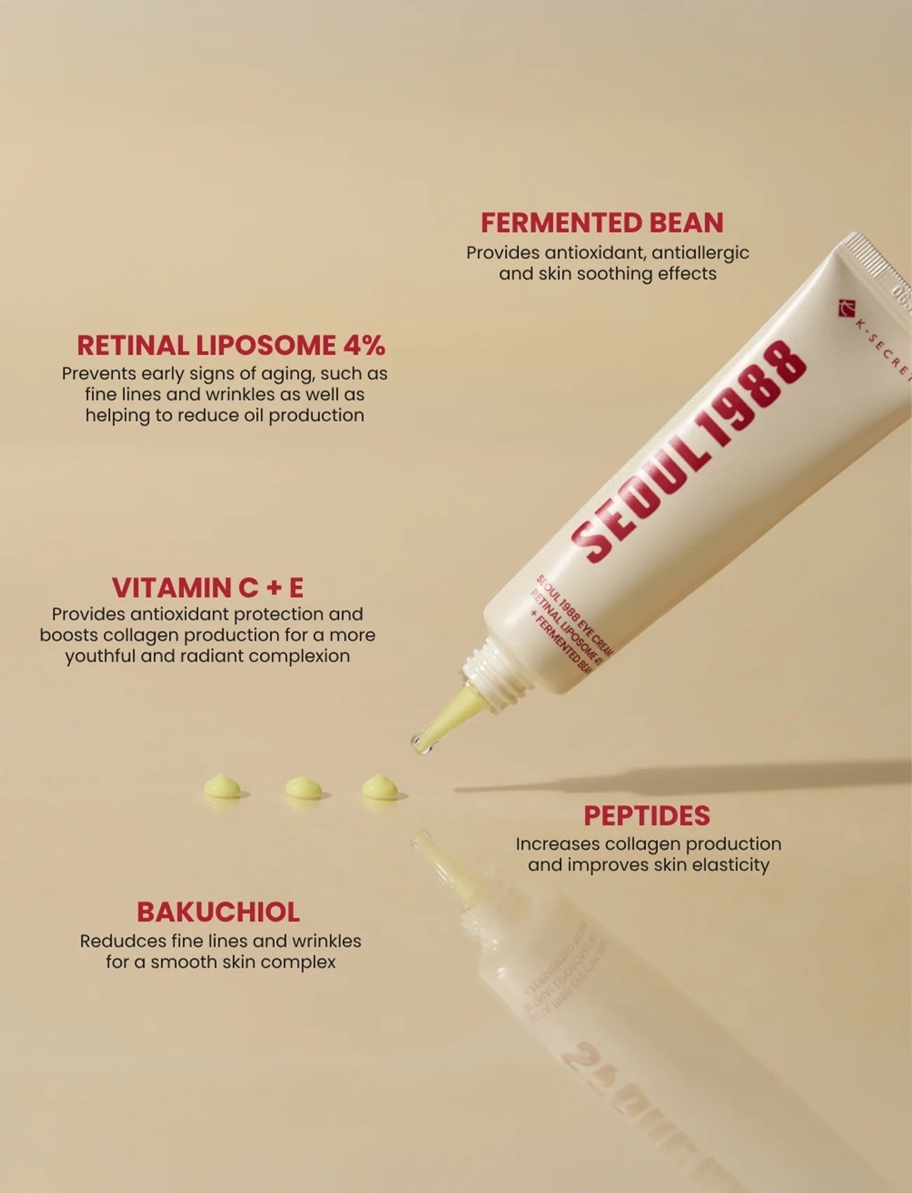 Retinale Liposomen 4% + Gefermenteerde Bonen Oogcrème