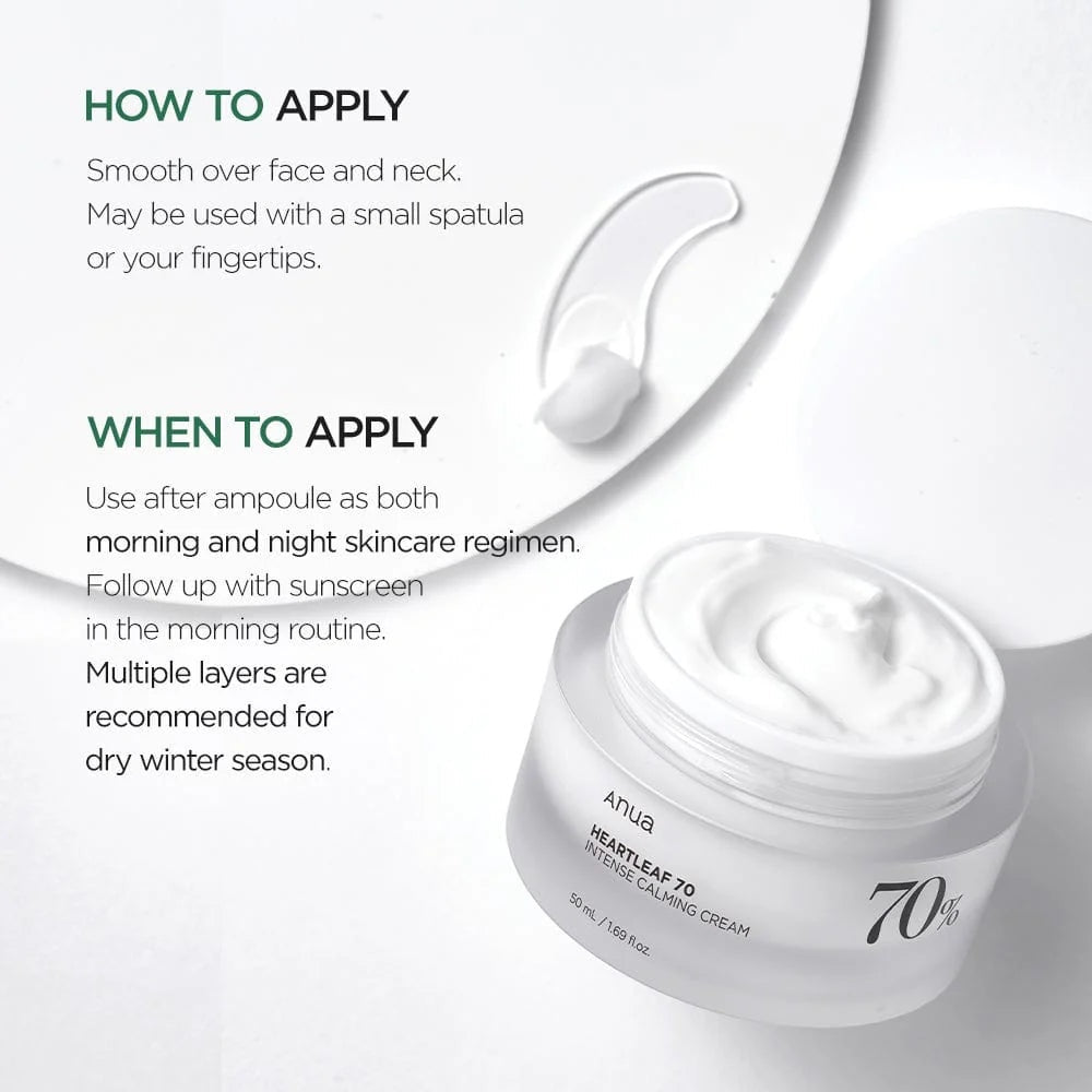 Heartleaf 70% Intense Kalmerende Crème