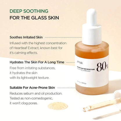 Heartleaf 80% Moisture Verzachtende Ampul