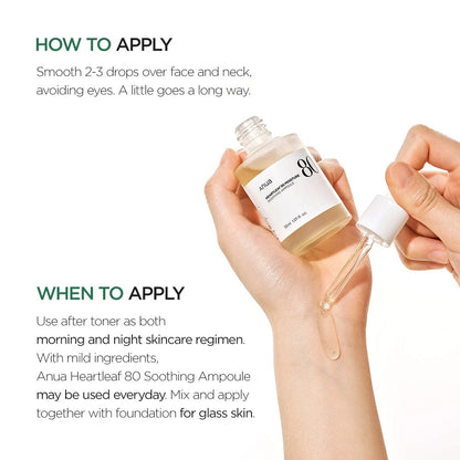 Heartleaf 80% Moisture Verzachtende Ampul