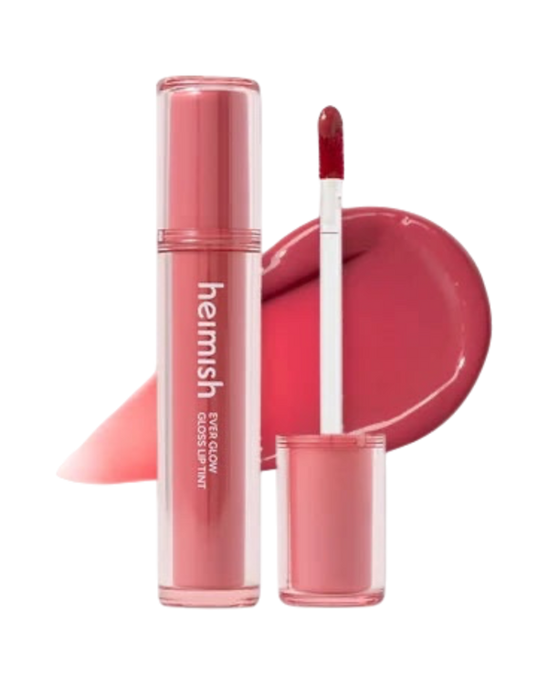 K-beauty glow Ever Glow Gloss Lip Tint in een roze tint met glanzende finish en applicator