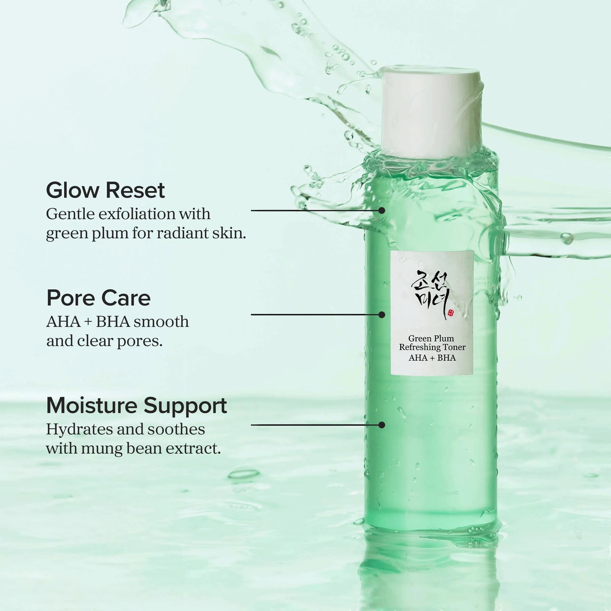 Groene Pruim Verfrissende Toner: AHA + BHA