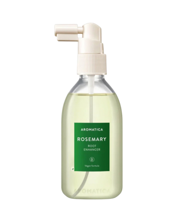 K-beauty glow Aromatica Rosemary Root Enhancer spray voor revitaliserende hoofdhuidverzorging met rozemarijn en biotine