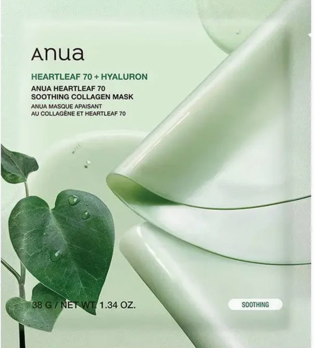 Heartleaf 70 Verzachtend Collageenmasker