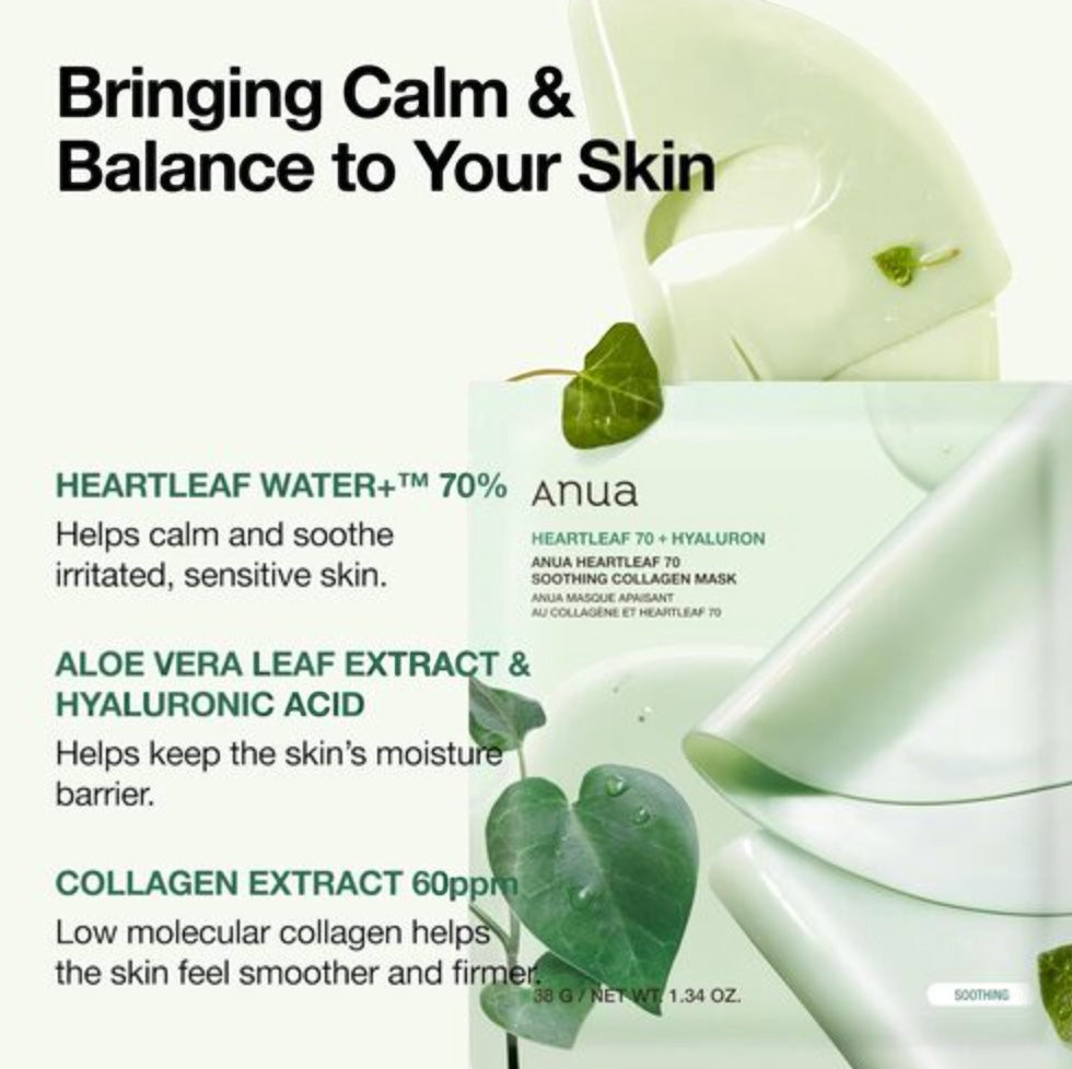 Heartleaf 70 Soothing Collagen Mask
