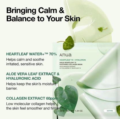 Heartleaf 70 Soothing Collagen Mask