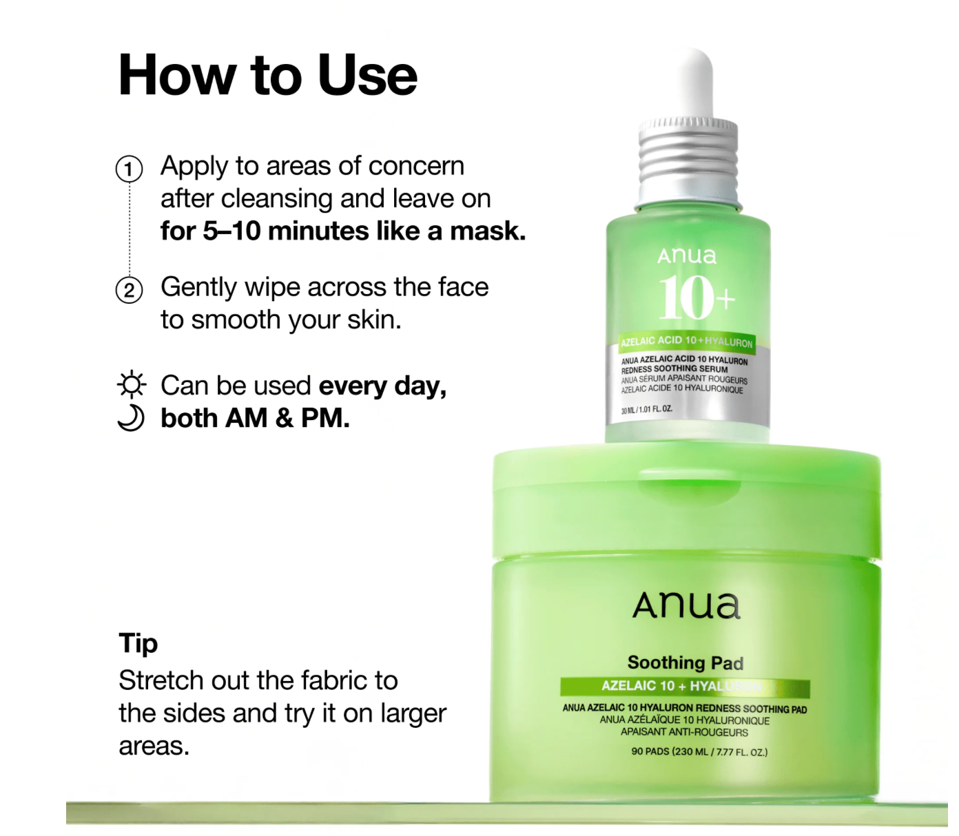 Azelaic 10 Hyaluron Roodheid Verzachtende Pad