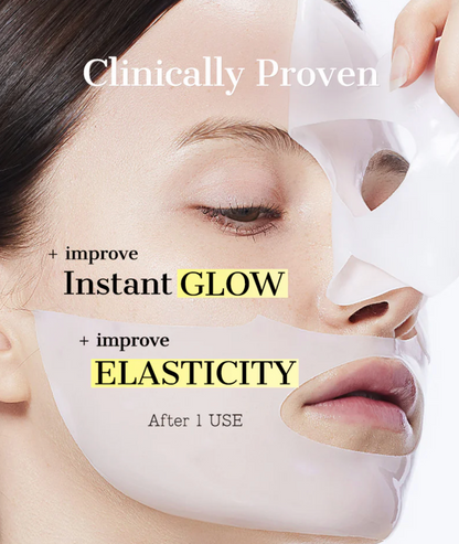 Geavanceerd slakkenslijm glas glow hydrogel masker
