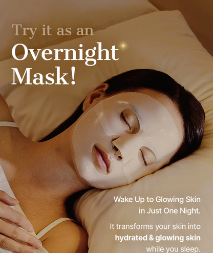 Geavanceerd slakkenslijm glas glow hydrogel masker