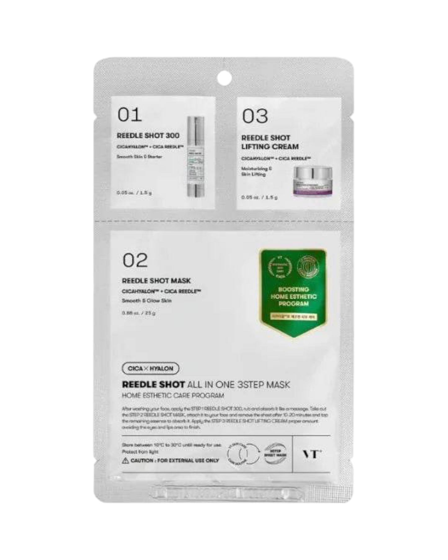 Reedle Shot All-In-One 3 Step Mask - K-beauty glow