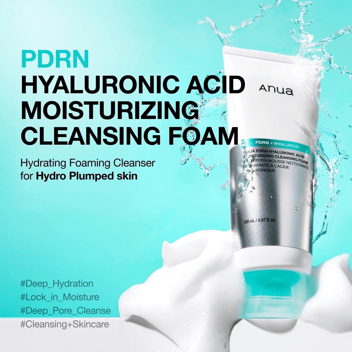 PDRN Hyaluronzuur Hydraterende Reinigingsschuim