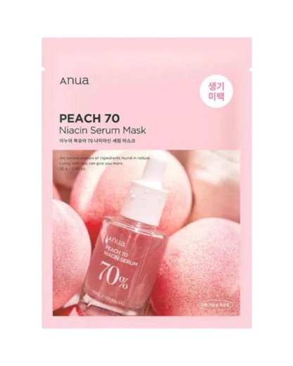 Peach 70 Niacin Serum Mask - K-beauty glow