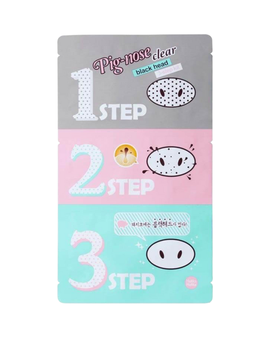 Pig Nose Clear Blackhead 3-Step Kit - K-beauty glow