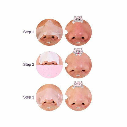 Pig Nose Clear Blackhead 3-Step Kit - K-beauty glow