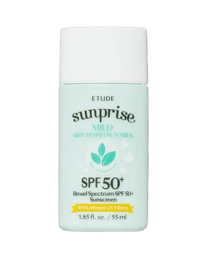 Sunprise Mild Airy Finish Sun Milk - K-beauty glow