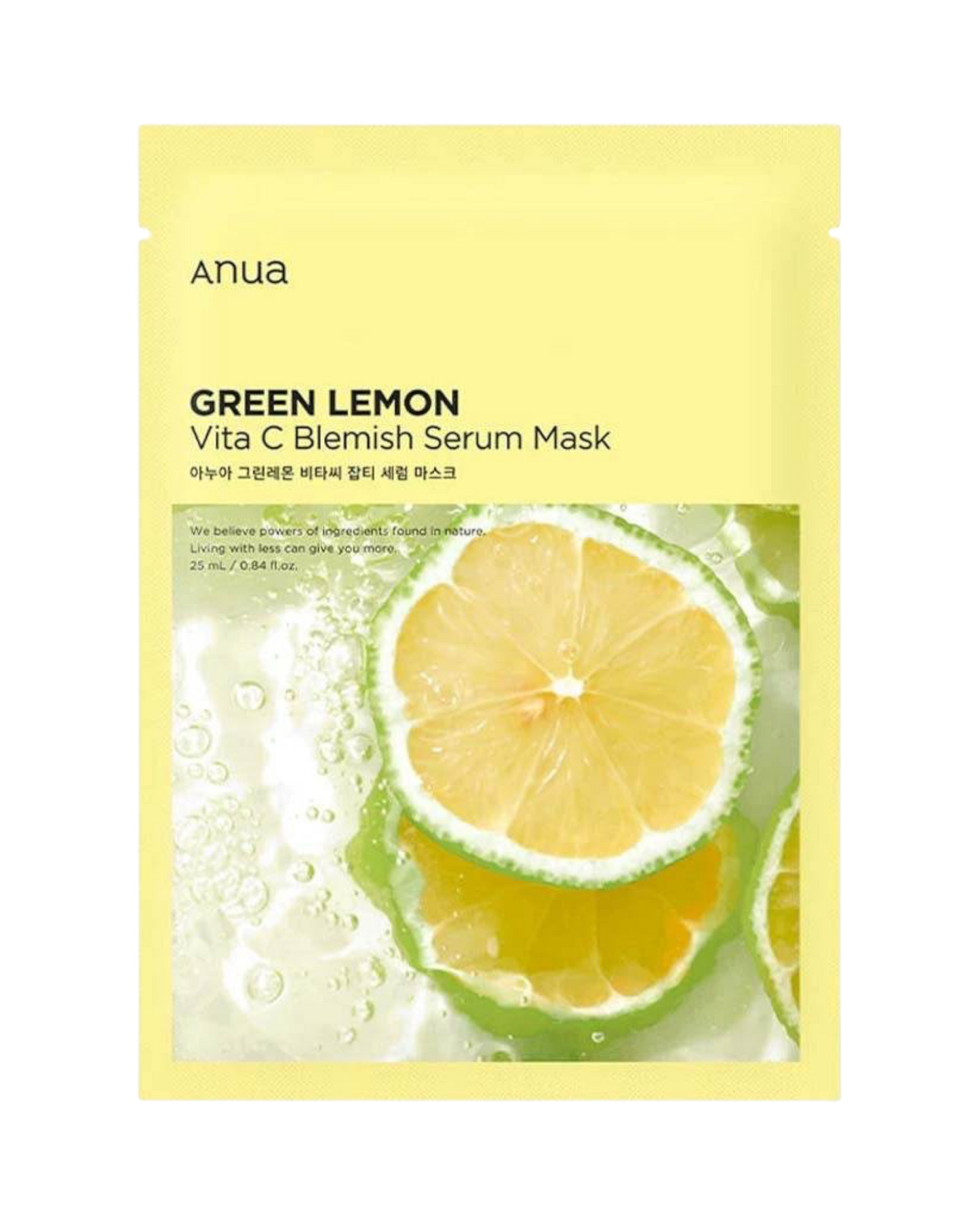 Green Lemon Vita C Blemish Serum Mask - K-beauty glow